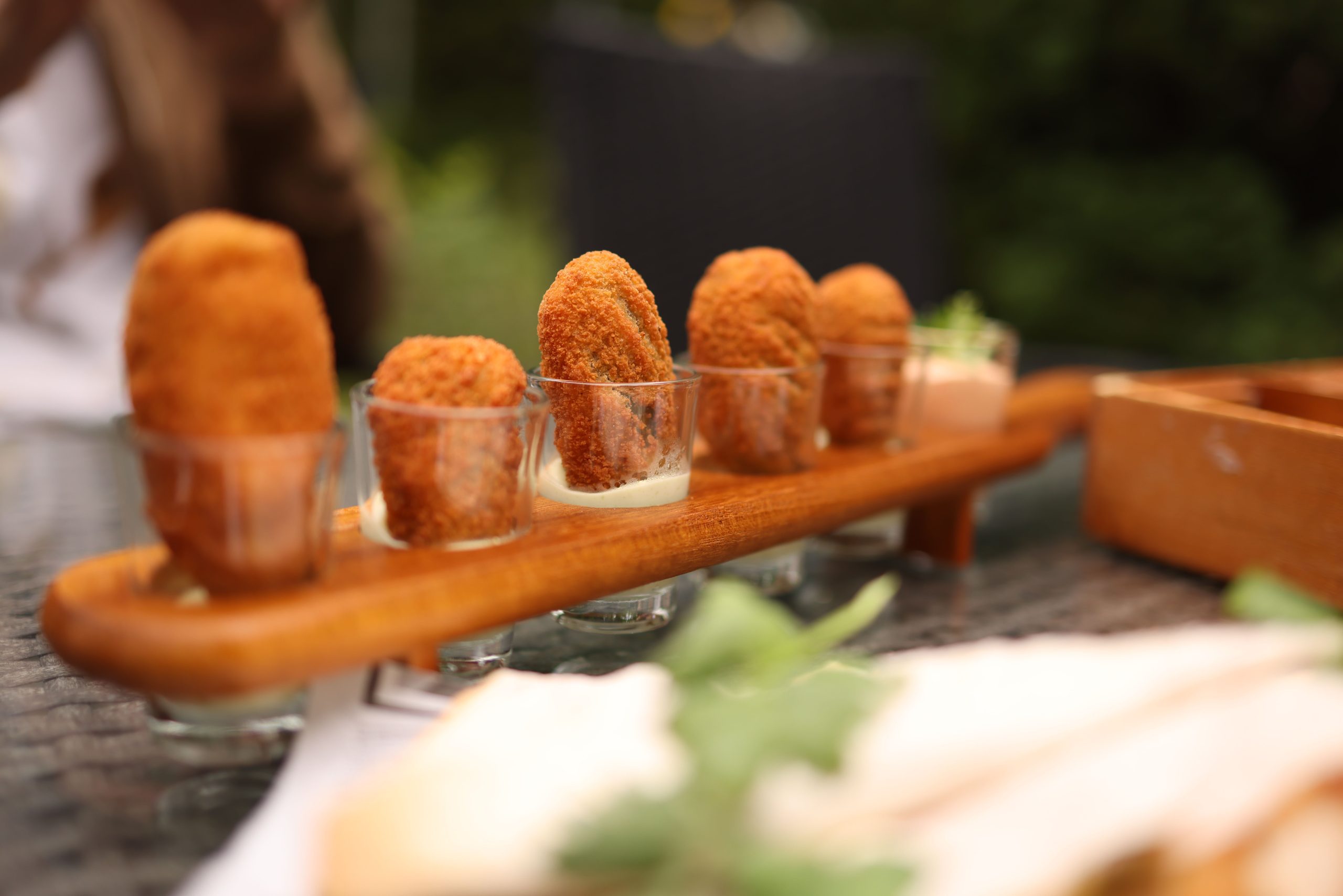 Verschillende soorten ambachtelijke kroketten